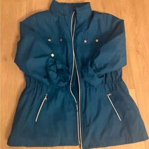 Style & Co Sport Women’s Teal Utility Jacket XL Lightweight Zip Front